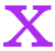 An icon of a stylized X.
